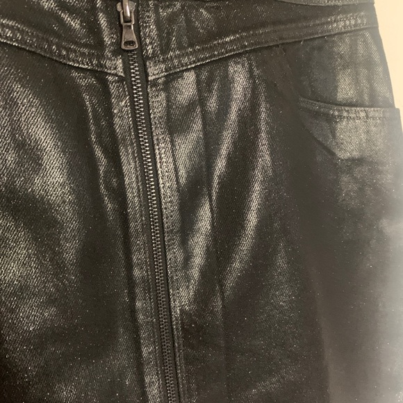 NWT Paige Jamine Zip Front Sparkle Coat Mini Skirt - Picture 9 of 9